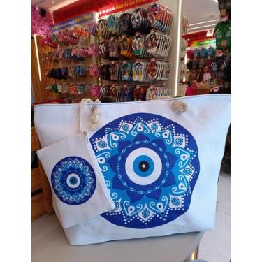 Imagem de Bolsa de praia grande olho grego