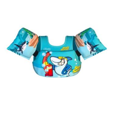 Imagem de Boia  infantil com colete salva vidas  estampas divertidas - Nash