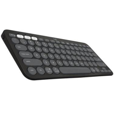 Imagem de Teclado Bluetooth LOGITECH K380S Pebble Key 2 Grafite