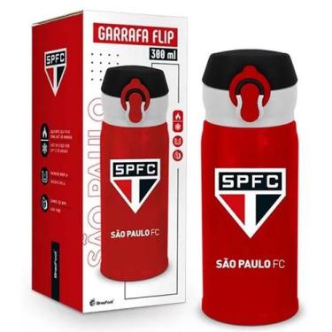 Imagem de Garrafa Térmica Flip 300ML Times de Futebol Sortidos Cor:São Paulo - B