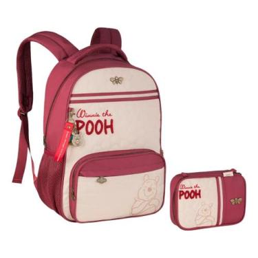 Imagem de Kit Mochila De Costa C/estojo Ursinho Pooh Disney 2026
