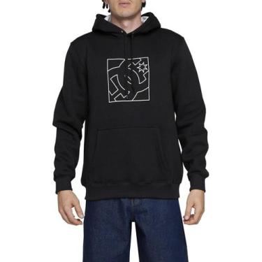 Imagem de Moletom DC Shoes Canguru FB Outline 305G WT24 Preto, Preto, P