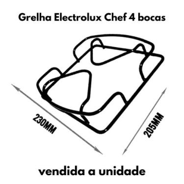 Imagem de Grelha de fogão Electrolux Chef modelo 52sb 52spx
