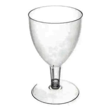 Imagem de Taça Cristal 170ml Vinho/ Espumante Com 50 Plastilânia - Higipack