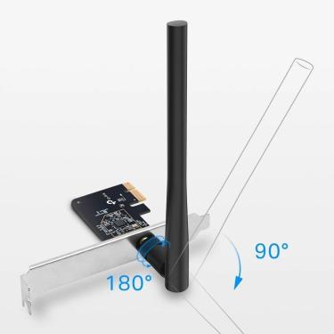 Imagem de Placa Pci Express Wireless Dual Band Ac600 Archer T2e com Antena de Alto Ganho Tp-Link