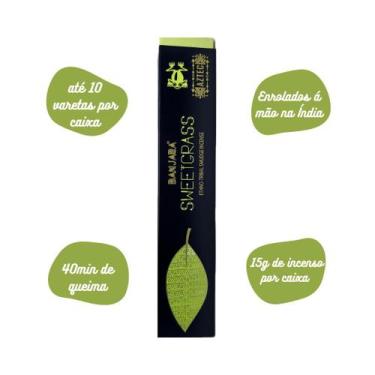 Imagem de Incenso Massala Premium Banjara - Sweetgrass (Capim Santo)