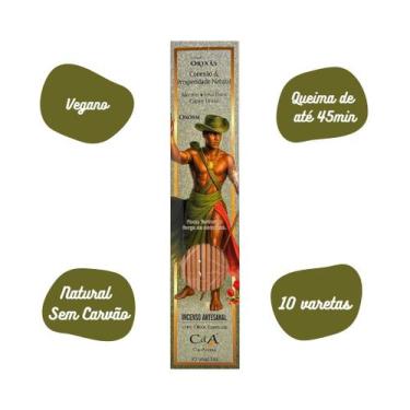 Imagem de Incenso Natural Cia de Aroma Oxóssi Conexão Prosperidade Natural