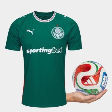 Imagem de Kit Camisa Palmeiras I 26/27 s/n Torcedor + Mini Bola Trionda Copa do 