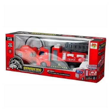 Imagem de Carrinho De Controle Remoto Bombeiro  Dm Toys