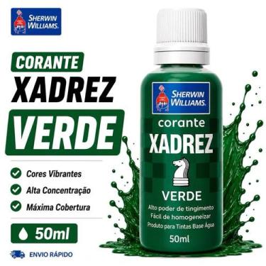 Imagem de Corante Xadrez Verde Pigmento Tinta Parede Sherwin Williams 50 ml - Sh
