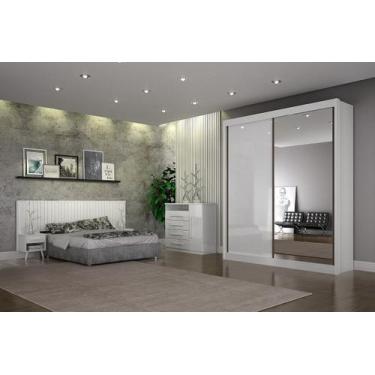 Imagem de Dormitório Solteiro Esp 2 Portas 3Pçs Milano - Arbo Design