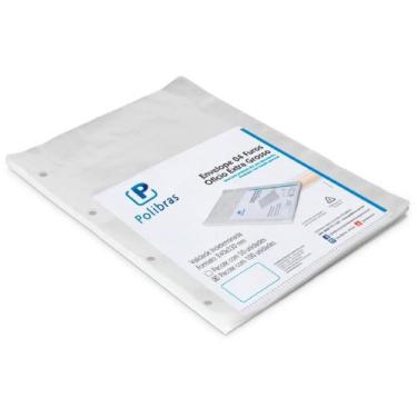 Imagem de Envelope Plastico Oficio 4FURO EXTRA Grosso 0,20 PCT.C/100 - Polibras