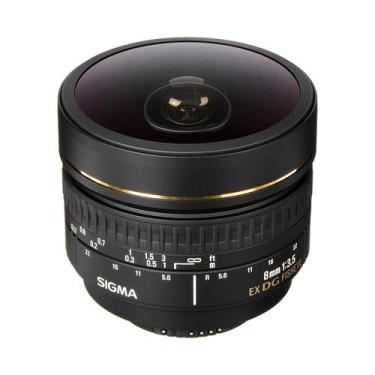 Imagem de Lente Sigma 8mm F3.5 Ex Dg Fisheye Para Nikon