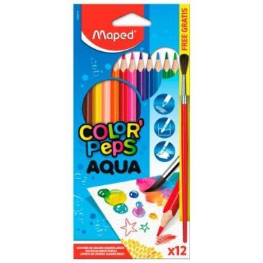 Imagem de Lápis de cor Color'Peps Aquarelável 12 cores 836011 - Maped