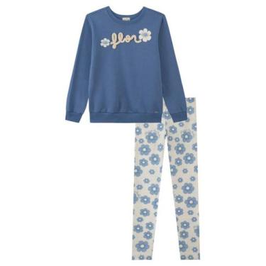 Imagem de Conjunto Menina Blusa Moletom e Legging Malha Térmica Kukiê - KUKIE, A