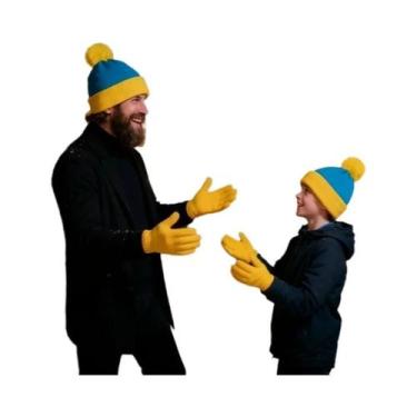 Imagem de Conjunto De Gorro De Malha Quente De Inverno E Luvas Para Homens E Mul