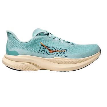 Imagem de Tenis hoka mach 6 masculino - Mizuno, Azul, Bege, 40