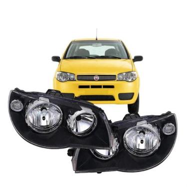 Imagem de Par farol strada g3 2004 2005 a 2015 preto canhao cromado - RTECH IMPO