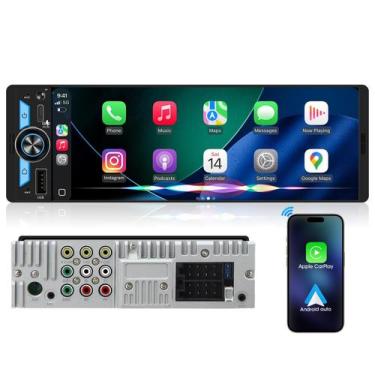 Imagem de Receptor Estéreo CarPlay aboutBit Tela Touchscreen Wireless 6,5"