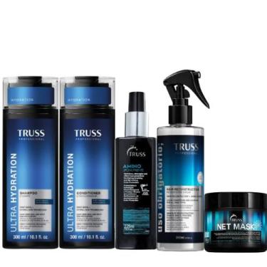 Imagem de Truss Ultra Hydration Kit Shampoo Condicionador Amino Net Mask e Uso O