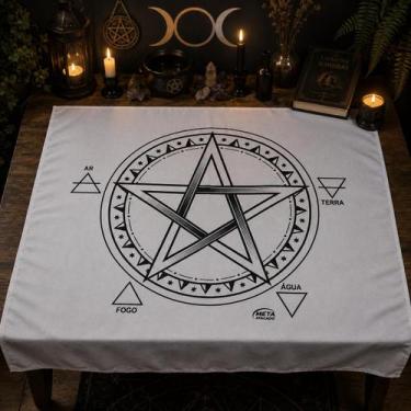 Imagem de A Legítima Toalha Pentagrama Jogo de Cartas 70x70cm B Preta - Meta Ata
