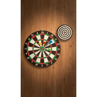 Imagem de Alvo de Dardos Profissional Dupla Face 38cm c/ 4 Dardos - Congratulati