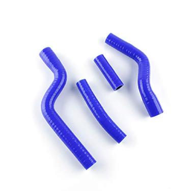 Imagem de LUXERAD Tubo de refrigeração de 3 camadas de 4,5 mm de desempenho de silicone para Yamaha YZF250 YZ250F (azul)