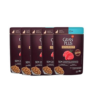 Imagem de 5 und. Ração Úmida Gran Plus Sachê Gatos Gourmet Adultos Atum - 85g
