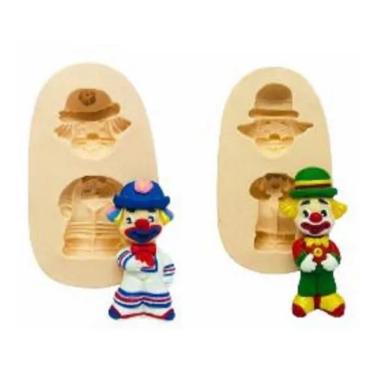 Imagem de Molde De Silicone Palhaço, Patati - Patata, Circo, Resina, Confeitaria, Biscuit Molds Planet
