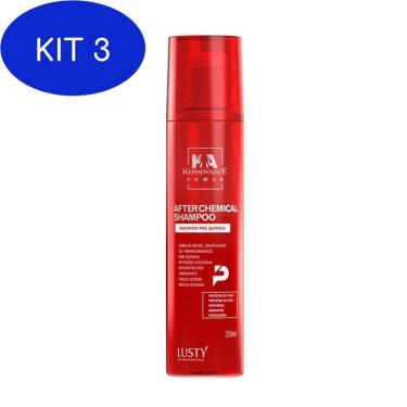 Imagem de Kit 3 After Chemical Shampoo Keradvance Shampoo Pós Química-250 Ml
