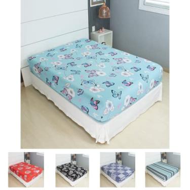 Imagem de Lençol Avulso Pérola Casal Estampado com Elástico (Modelo 2)