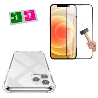 Imagem de Capinha Case Anti Impacto e Película Vidro 9D Compatível iPhone 12