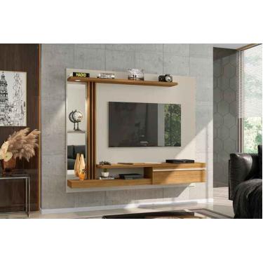 Imagem de Painel Denver em Madeira Branco Off-White Cinamomo para TV até 55 Polegadas Móveis Bechara