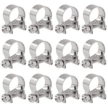 Imagem de Glarks 50 peças, 7 – 18 mm, aço inoxidável, minisabajures de mangueira de injeção de combustível, clipe de mangueira de tubo ajustável, kit de variedade de braçadeirasGlarks 13-15mm G-852