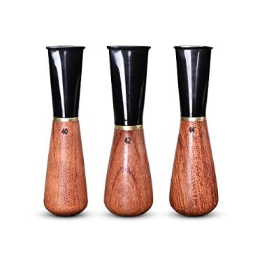 Imagem de MUXIANG Conjunto de tamanhos de suporte de bocal de charuto para homens e mulheres Suporte de charuto de madeira 9mm filtro de papel formato (40R/42R/44R)