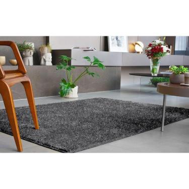 Imagem de Tapete Antiderrapante Silky Light 1,00x 1,50 Preto/cinza