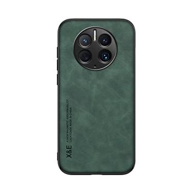 Imagem de Kepuch Silklike Capa para Huawei Mate 50 Pro - Case Placa de Metal Embutida para Huawei Mate 50 Pro - Verde