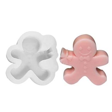 Imagem de vela silicone natal 3D, resina feito à mão cera aroma para fabricação velas faça você mesmo artesanato sabão bolo chocolate cera abelha