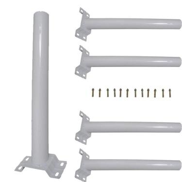 Imagem de Suporte Barra Para Luminaria Solar Parede Iluminaçao 5 Un Po