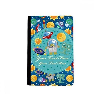 Imagem de Bolsa para passaporte Universo e Alienígena no espaço Notecase Burse capa carteira porta-cartão, Multicolor