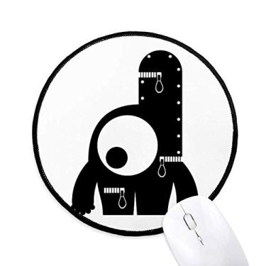 Imagem de DIYthinker Universo Alienígena monstro alienígena mouse pad desktop escritório tapete redondo para computador
