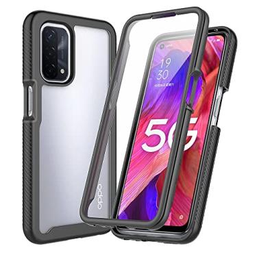 Imagem de For OPPO A54 5G / A74 5G / A93 5G / OnePlus Nord N200 5G Starry Sky Full Body Hybrid Shockproof Phone Case(Red)