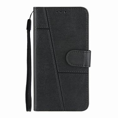 Imagem de Capa para Samsung Galaxy S22 S20 S21 FE Plus Ultra A22 A13 A12 A32 A33 A52 A52S A53 A73 5G 4G Carteira Slot para Cartão Capa de Couro, Preto, Para S22
