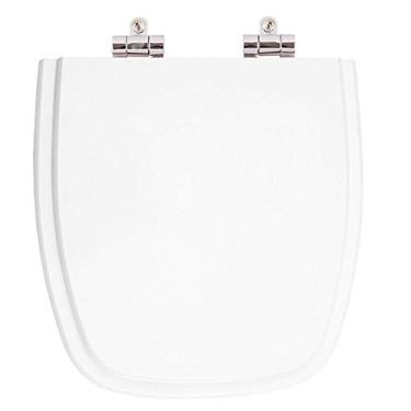 Imagem de Assento Sanitário Poliester Soft Close Savary Branco para vaso Eternit