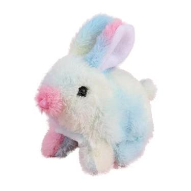 Imagem de simhoa Brinquedos de pelúcia elétricos coelhos de pelúcia animal brinquedo de bebê simulação de feriado de páscoa andando adorável de pelúcia