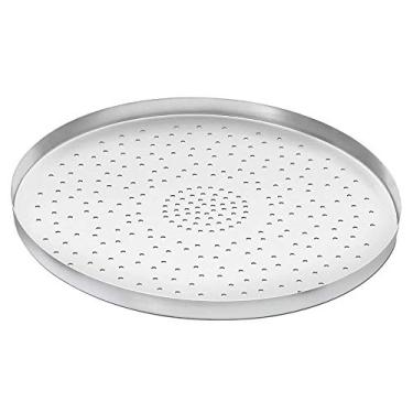 Imagem de Forma para pizza de alumínio polido 35cm com furos - ABC (Cód.3070)