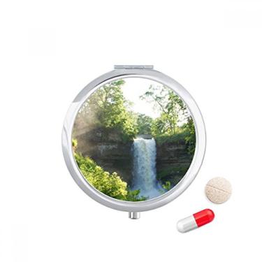 Imagem de Cascata Ciência Natureza Cenário Florestal Caixa de Armazenamento de Remédio