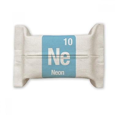 Imagem de Ne Neon Elemento Químico Ciência Suporte de Cobertura de Papel Lenço de Algodão