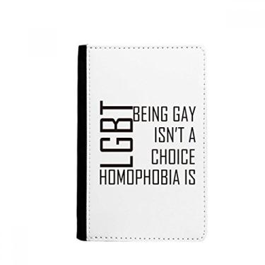 Imagem de Carteira porta-cartões LGBT Rainbow Flag Choice Or Not Passport Holder Notecase Burse