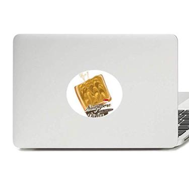 Imagem de Adesivo de notebook com emblema de vinil tradicional de Singapura Kaya Toast